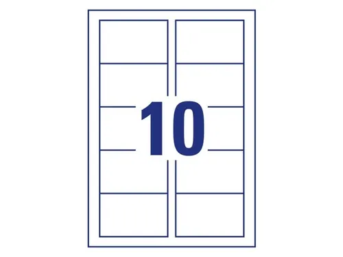 visitekaartjes Avery C32016-10 85x54mm 220gr wit 100 stuks