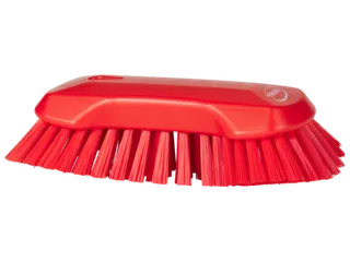 Vikan Hygiene extra grote handborstel extra harde vezels 230mm Rood - 2