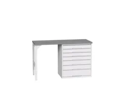 werkbank,HxBxD 930x1500x600mm,linoleumblad,2voeten/1container