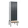 PBM-locker met bank,HxBxD 2120x600x815mm,2vak,vak B 300mm,cil.-slot