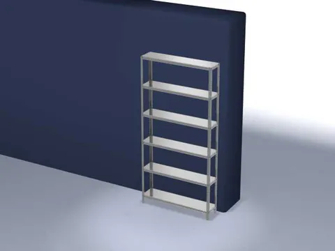 magazijnstelling,grondveld,HxBxD 2500x1300x300mm,vaklast 200kg