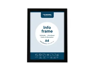 Infokader Europel zelfklevend A4 zwart - 2
