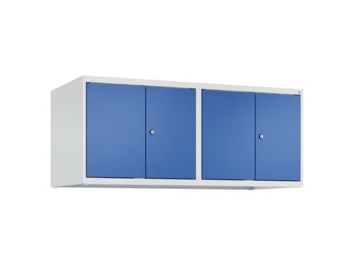 opzetkast,v. locker,4vak.,vak B 300mm,HxBxD 500x1200x500mm,vleugeldeur
