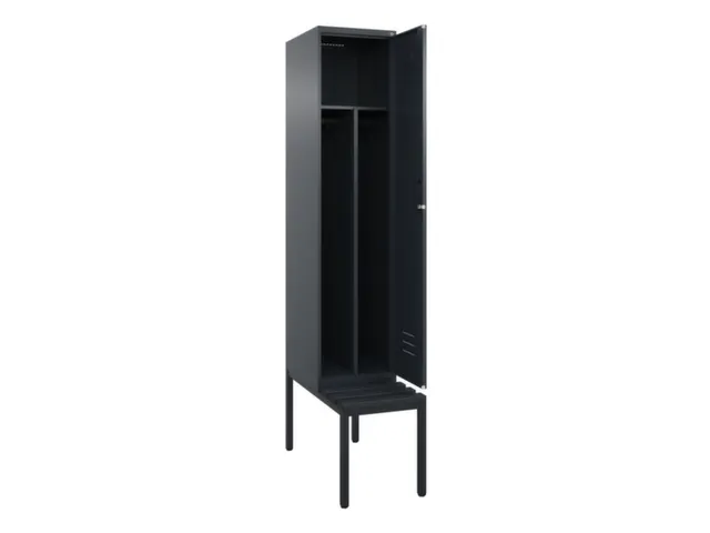 locker voor scheiding van kleding,HxBxD 2120x400x815mm,1vak