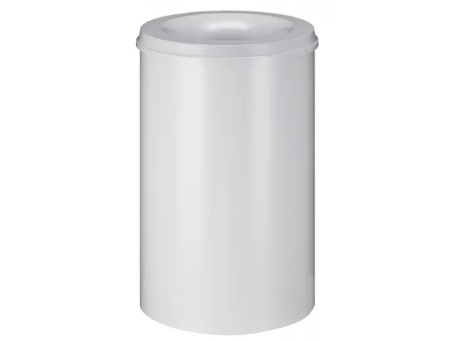 Afvalbak Vlamdovend 110 Liter Grijs/Wit