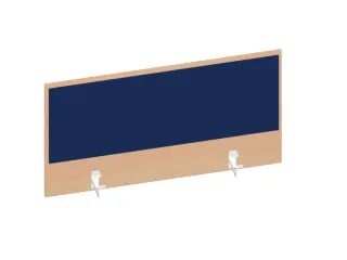 baliepaneel,v. bureau,aanbouw achter,B 1000mm,NE-esdoorn,BN6016-blauw - 1