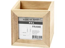 Pennenbakje met fotoframe Creativ Company 10x10x10cm hout