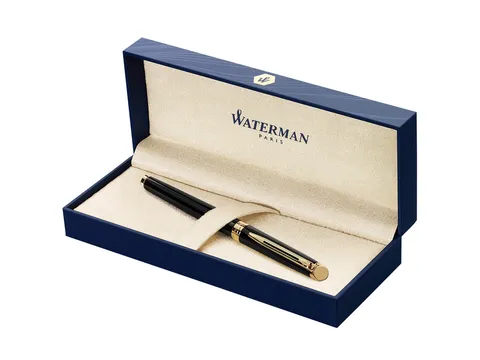 Vulpen Waterman Hémisphère Black lacquer GT Medium Blauwe inkt