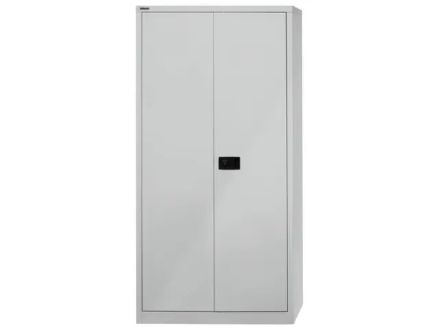 kantoorkast openslaande deuren HxBxD 1950x914x400mm Stalen lichtgrijs