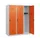 schoollocker,HxBxD 1530x1200x500mm,3vak,vak B 400mm,draaigrendel