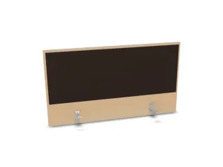 opzetpaneel,v. bureau,aanbouw achter,B 1000mm,NE-esdoorn,BN2036-bruin - 1