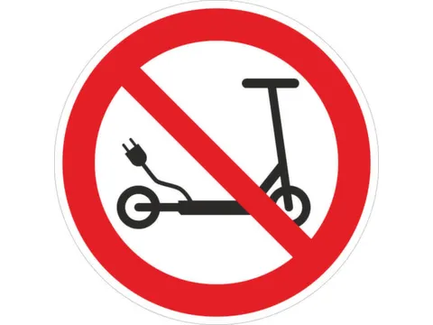 verbodsbord,E-scooter parkeren verboden,PVC,lang nalichtend,Ø 315mm
