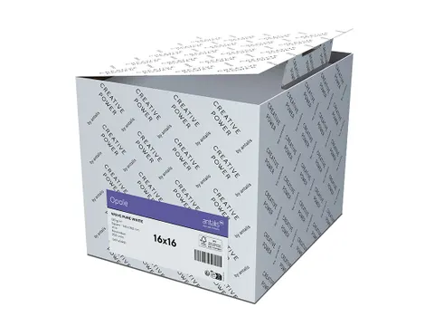 Envelop Vierkant 160x160mm Strip Opale Velijn reference 130µm hoogwit