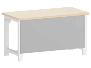 achterwandlijst,v. werkbank,HxBxD 662x1500x24mm,lichtgrijs - 1