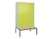 locker voor scheiding van kleding,HxBxD 2120x1200x815mm,4vak
