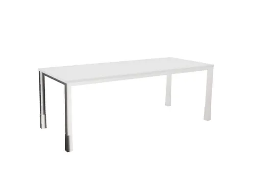 In hoogte verstelbaar bureau,HxBxD 720-840x2000x800mm,Bl-wit