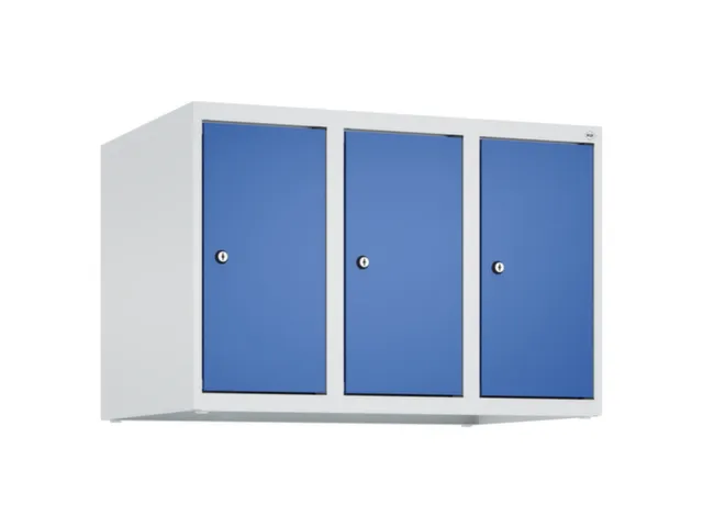 opzetkast,v. locker,3vak.,vak B 250mm,HxBxD 500x750x500mm,vleugeldeur