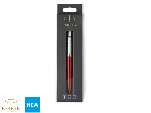 Balpen Parker Jotter Kensington red CT medium op blister