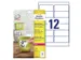 Etiket Avery L4776REV-20 99.1x42.3mm wit 240stuks