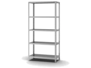 magazijnstelling,grondveld,HxBxD 2000x1000x400mm,vaklast 350kg - 2