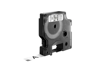 Labeltape Dymo 16953 D1 718040 12mmx3.5m nylon zwart op wit S0718040 - 4