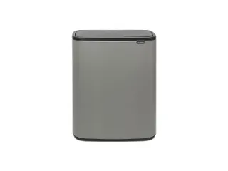 Afvalbak Bo Touch Bin 2x30 Liter Mineral Concrete Grijs - 1