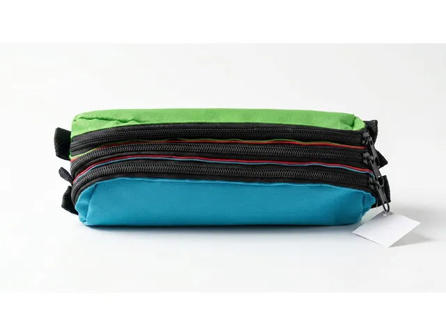 Trousse Kangaro 3 compartiment bleu/rouge/vert