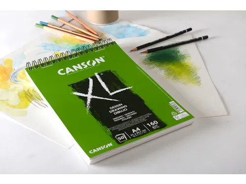 Tekenpapier Canson XL Drawing 50vel 160gr A3 wit