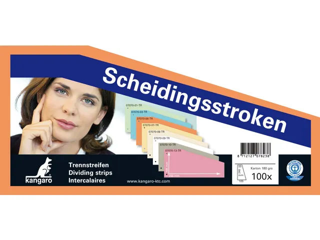 Scheidingsstrook Kangaro 2-gaats 240x105x60mm trapezium 180 grams RC o