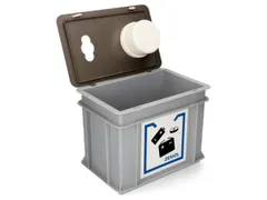verzamelbak voor lege batterijen,9l,HxBxD 230x200x300mm