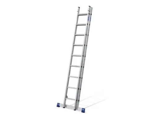 schuifladder,2x9,sporten,balk L 2,7-4,4m,2-dlg.,aluminium