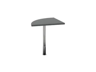 koppelelement voor bureau,90 °,HxBxD 720-840x600x600mm,MS-donkergrijs - 2