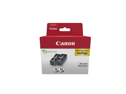 Canon 1511B025, Noir, Cyan, Magenta, Jaune, 2 pièce(s), Emballage dou