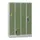 lockerkast,HxBxD 1850x1200x500mm,4x5vakken,RAL7035,front RAL6011
