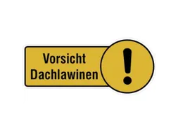 aanwijzingsbord,Pas op! Daklawines,PVC,om te verlijmen,HxB 130x300mm