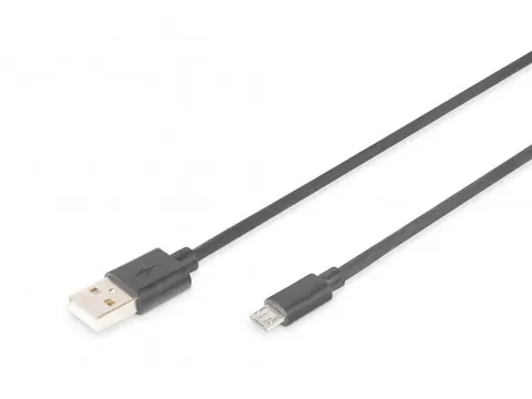 USB 2.0 Aansluitkabel Type A - Micro B St/St 1,8m Zwart