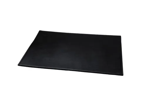 Bureauonderlegger Alassio echt leder zwart 65x45cm