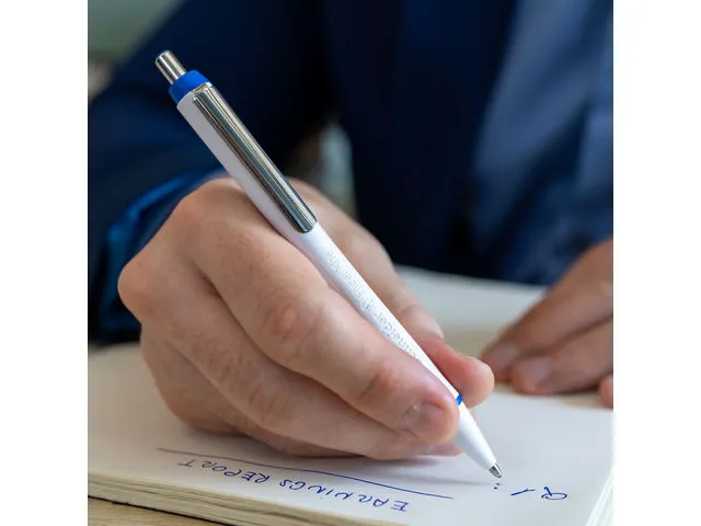 Balpen Schneider Slider Xite Wit-blauw 1st Op Blister