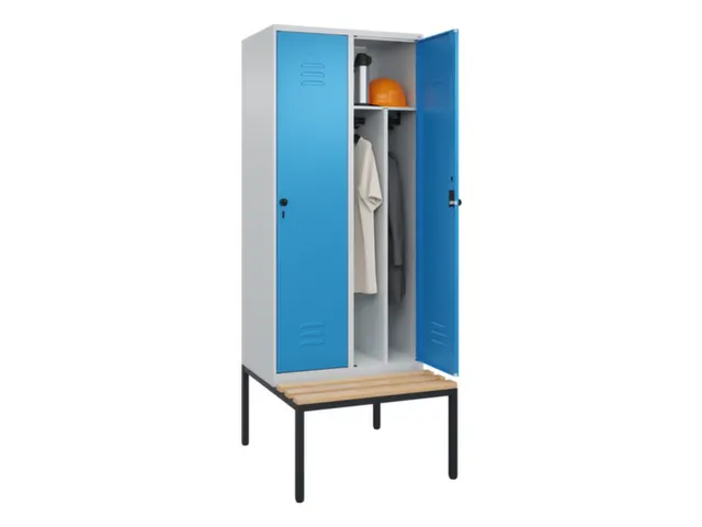 locker voor scheiding van kleding,HxBxD 2120x800x815mm,2vak