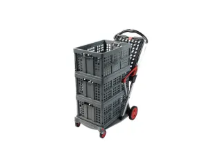 vouwbare winkelwagen,draagverm. 60kg,2etage(s),HxLxB 1025x890x550mm - 3