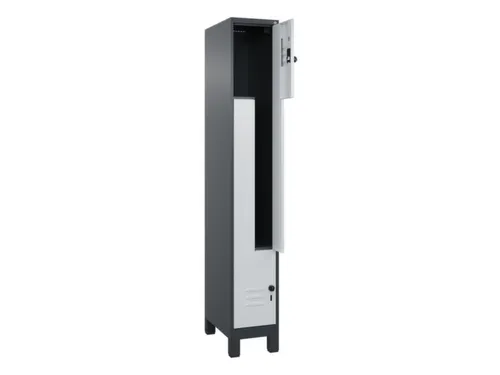 Z-garderobekast,HxBxD 1950x300x500mm,vak B 150/300mm,draaigrendel