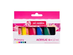 Acrylverf Talens Art Creation Primary assorti 6 tubes à 12ml