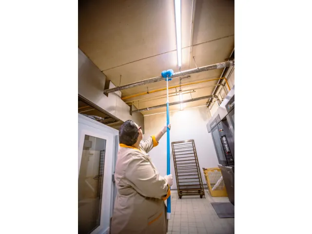 Manche télescopique Vikan Hygiene aluminium 1575-2780mm Ø32mm orange