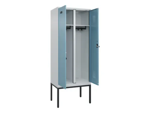 locker voor scheiding van kleding,HxBxD 2120x800x500mm,2vak
