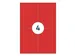 Gekleurde Etiketten 105x148mm Rood 42622 1000 Vel