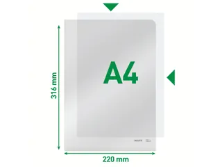 L-map Leitz 4153 premium A4 0.15mm PVC glashelder - 12