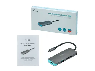 Usb-c Metal Nano Dockingstation 4k Hdmi + Stroomvoorziening 60 W - 1