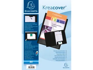 Presentatiemap Soepel PP Kreacover A4 Zwart - 4