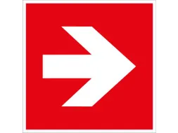 brandbeveiligingsbord,Pijl,pijl rechts/links,sticker,folie