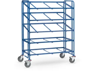 Eurobakkenwagen 1384 Met 5 Etages Hout 250kg 1250x610mm - 1